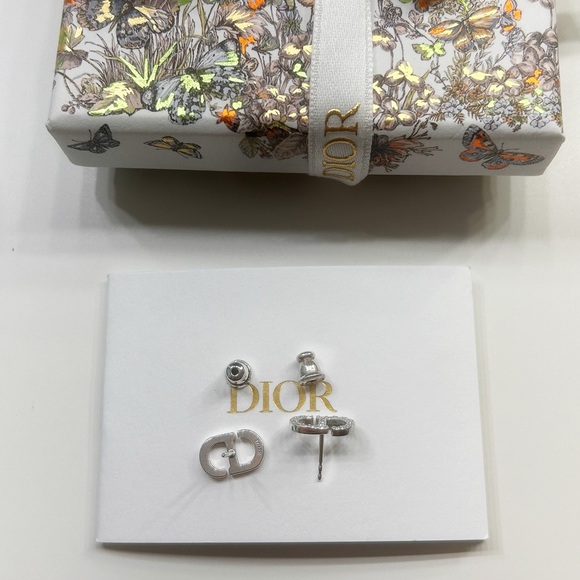Dior Petit CD Mini Stud Earrings - Picture 2 of 6